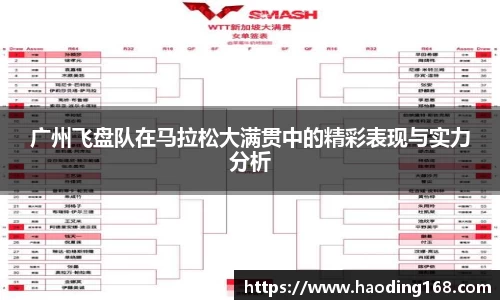 广州飞盘队在马拉松大满贯中的精彩表现与实力分析